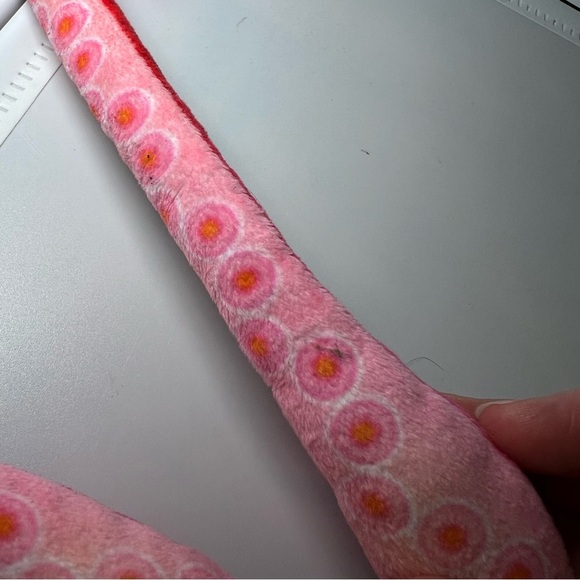 WILD REPUBLIC Giant Squid Large 30” PLUSH Realistic Stuffed Marine Orange Pink - Picture 2 of 6